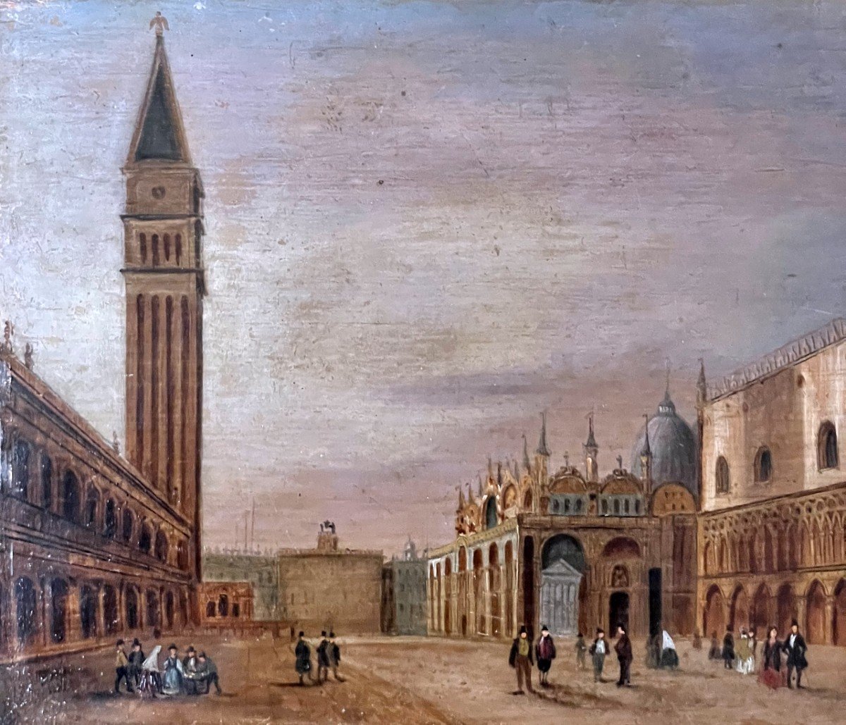 Italian School Of The 19th Century. View Of Venice (after Turner)-photo-3