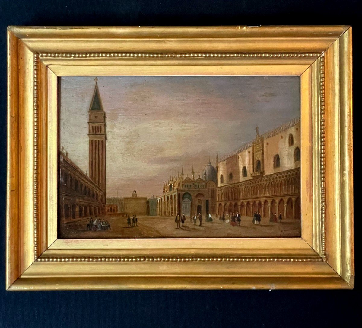 Italian School Of The 19th Century. View Of Venice (after Turner)-photo-3