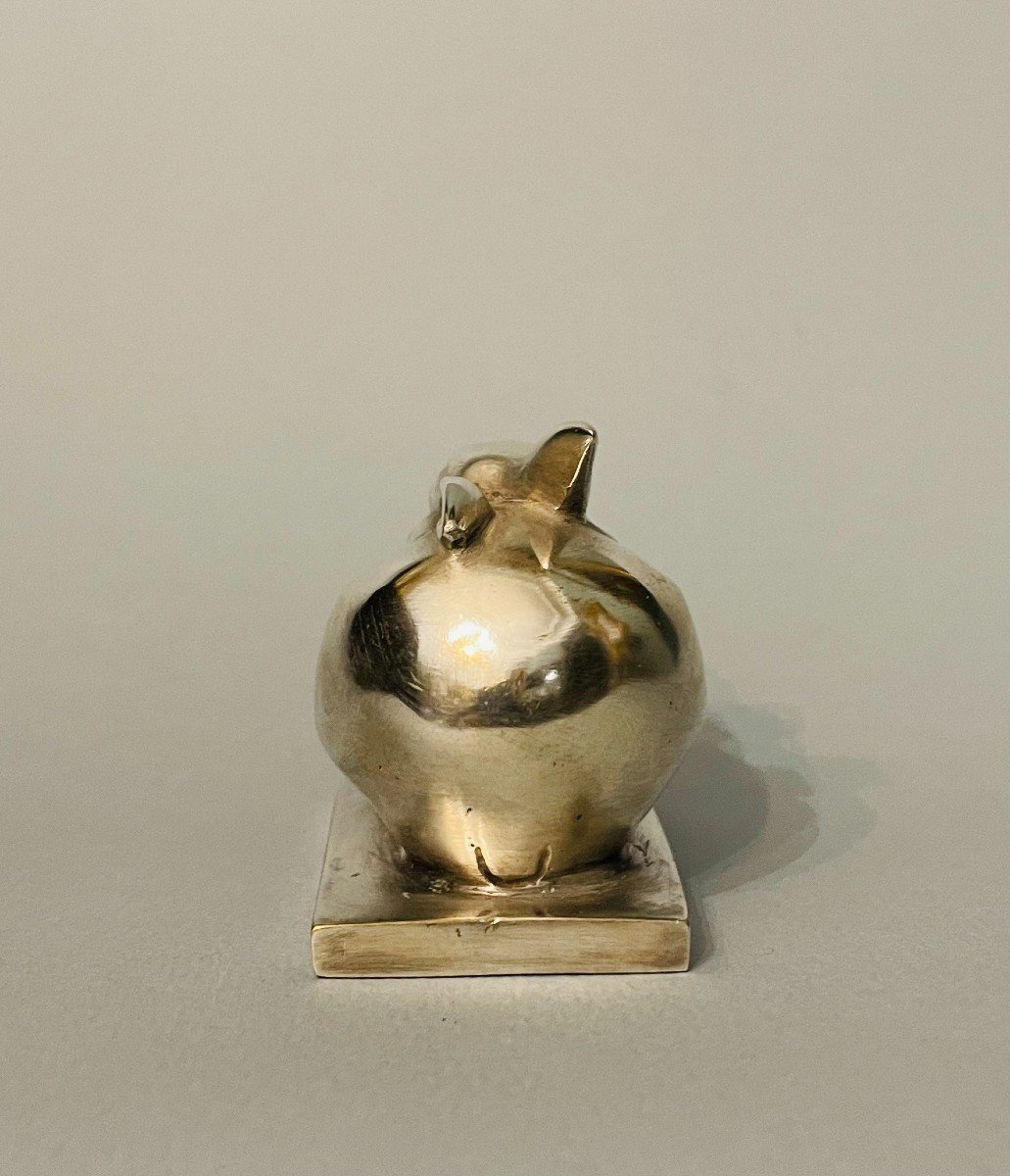 Artdeco Bronze ''bijou Rabbit'' édouard-marcel Sandoz (susse Frères)-photo-3