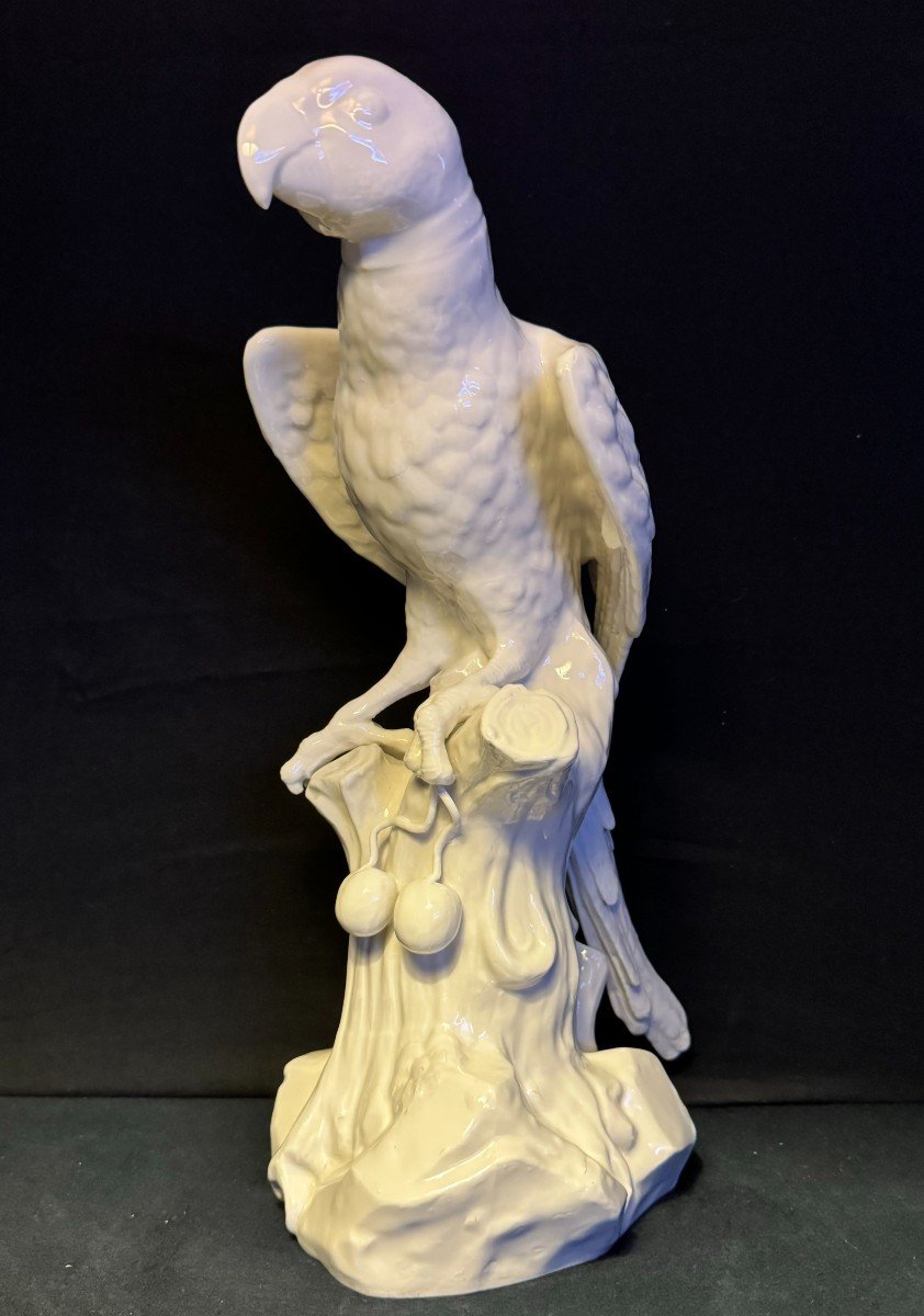 Porcelain Parrot By Samson After Meissen