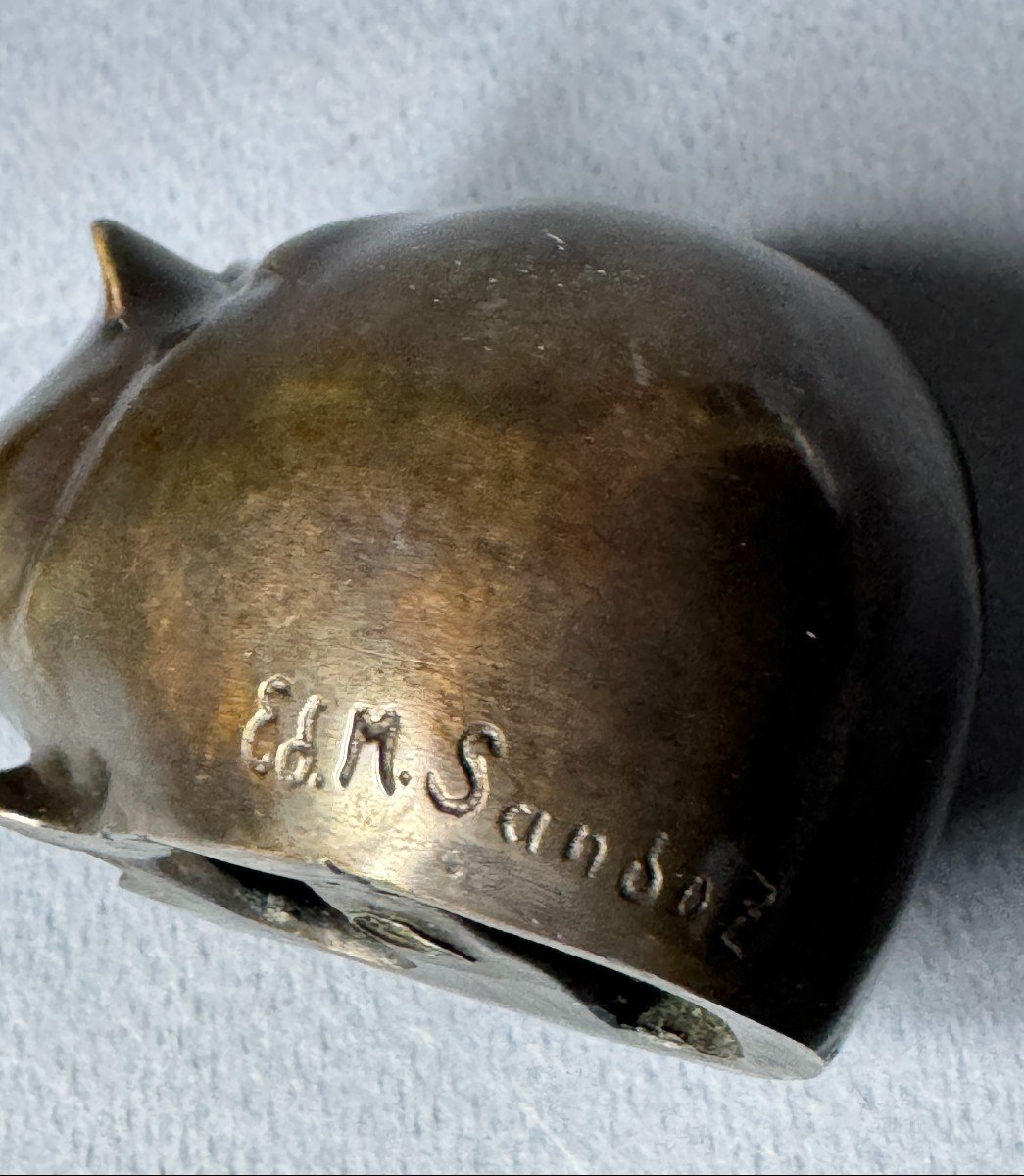 Bronze ArtDeco "Cochon d'Inde " Édouard-Marcel SANDOZ (Susse Frères)-photo-3