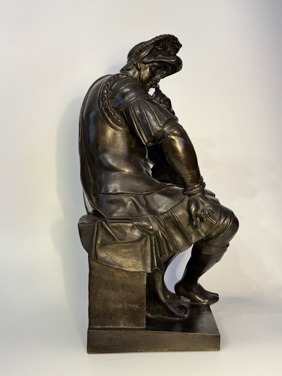 Bronze Sculpture - Laurent De Medici - 19th Century - Barbedienne H 40 -photo-2