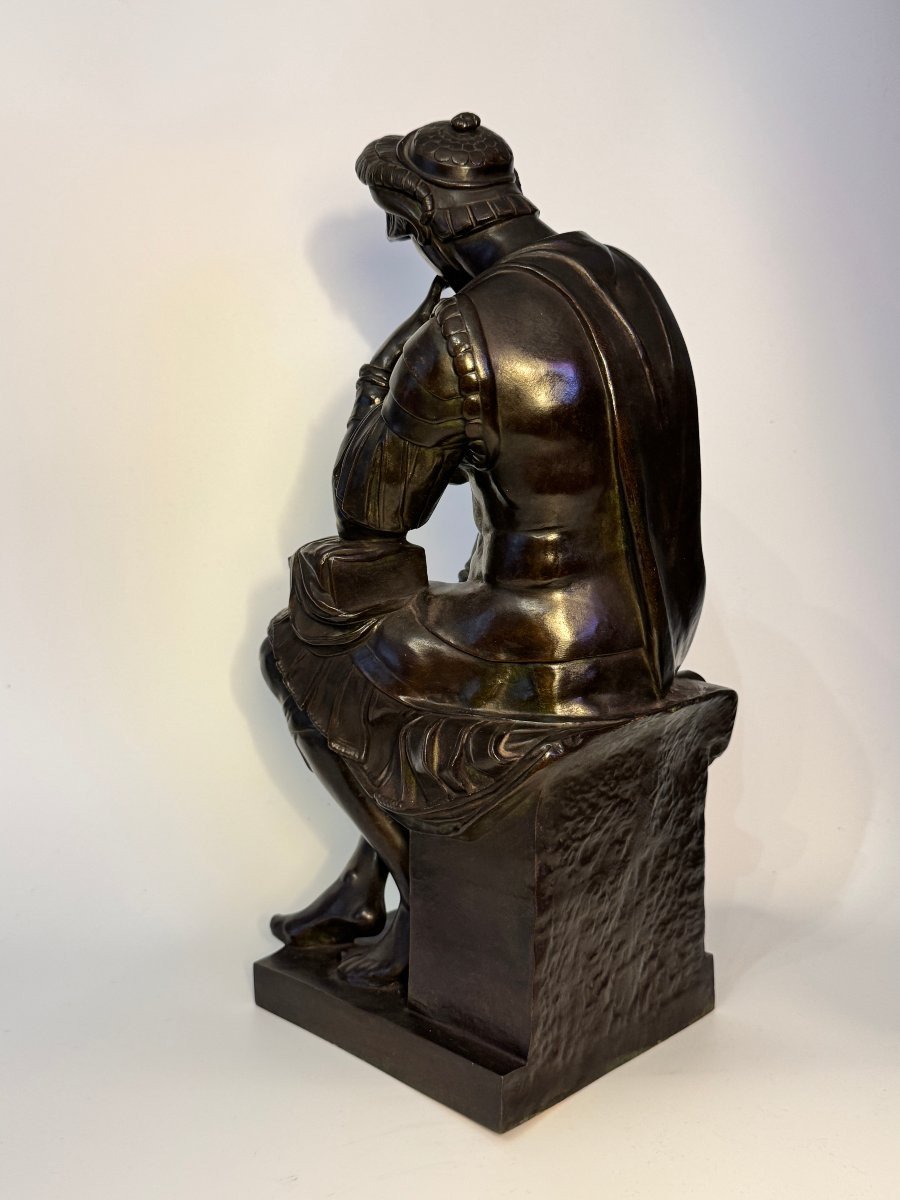 Bronze Sculpture - Laurent De Medici - 19th Century - Barbedienne H 40 -photo-4
