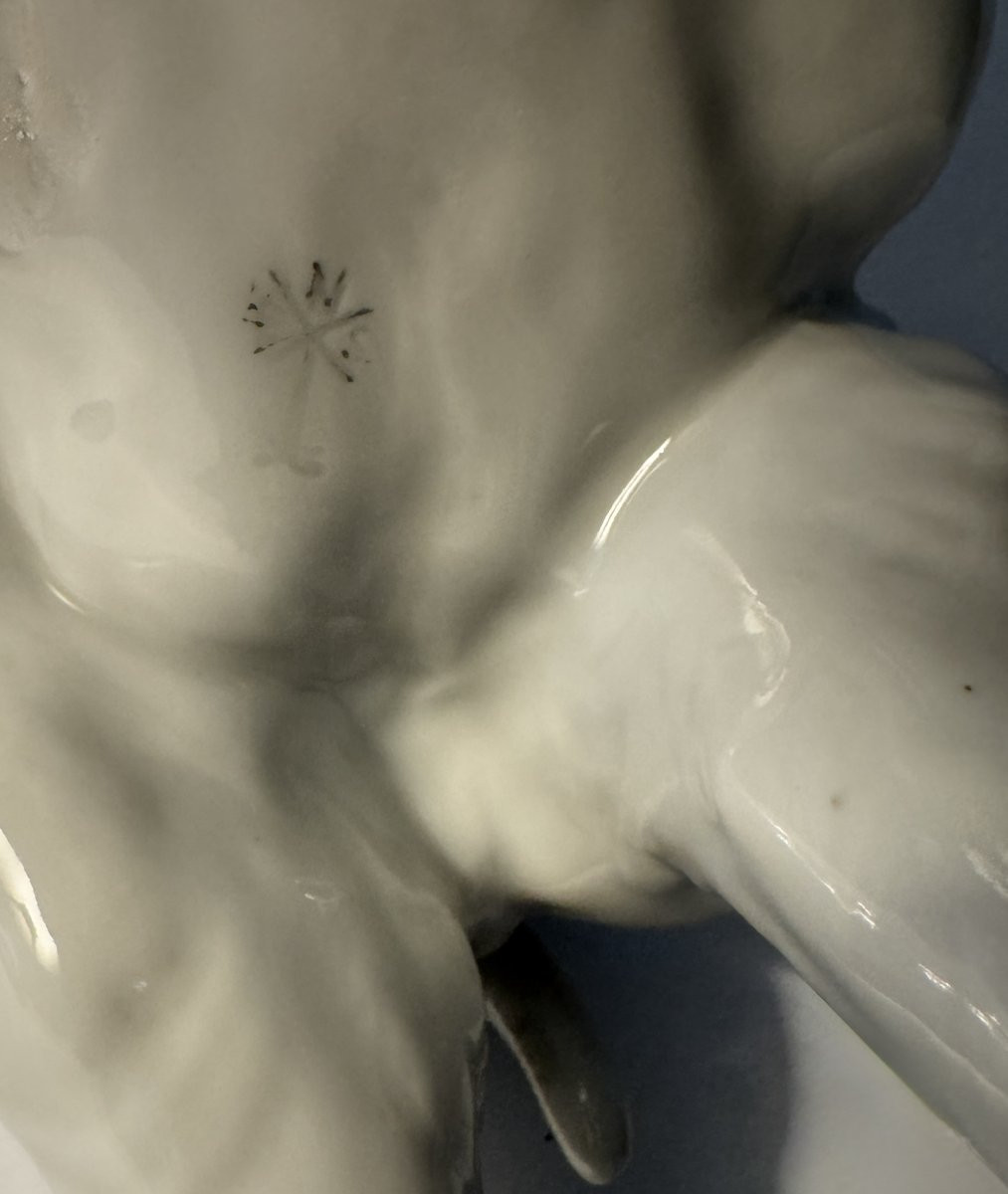 Éléphant en porcelaine de Saxe - Karl Ens – Grand modèle-photo-2