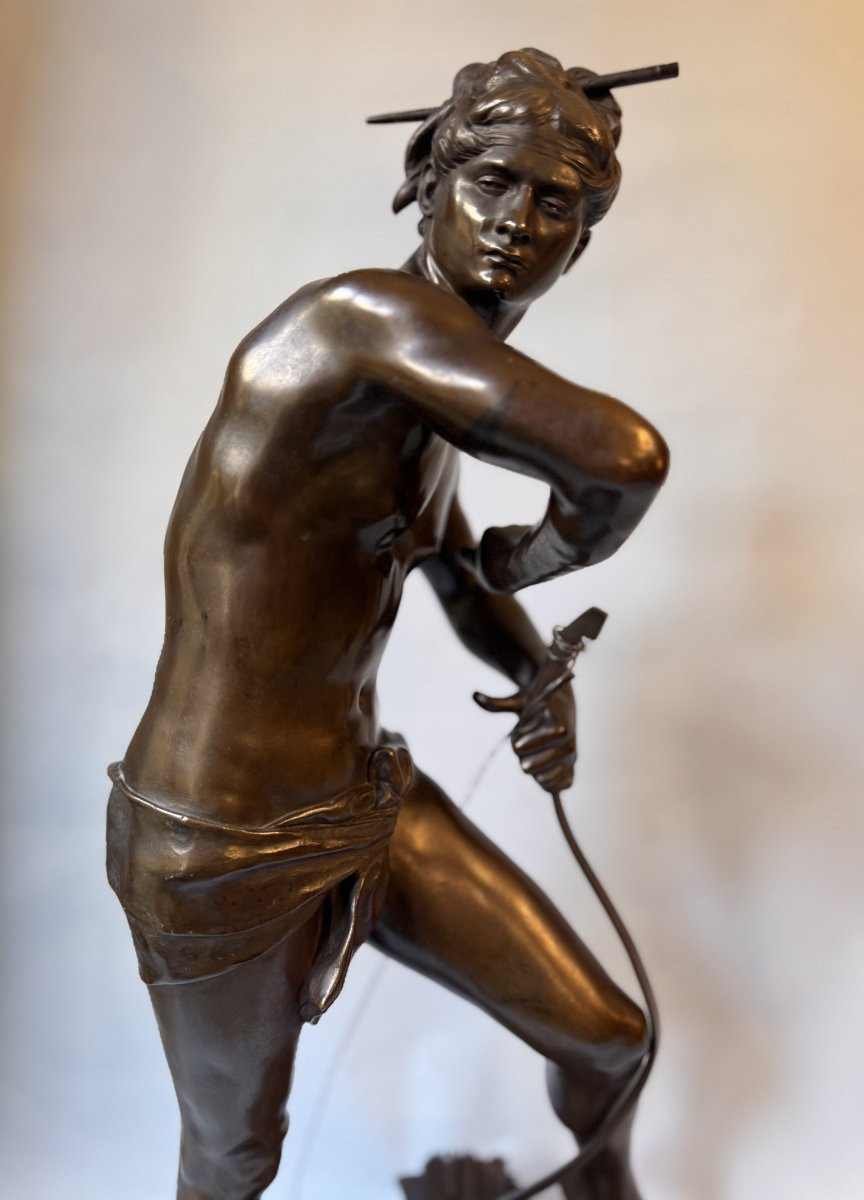 Sculpture en bronze "Sarpedon" Henri Peinte – Siot Decauville H 63-photo-7
