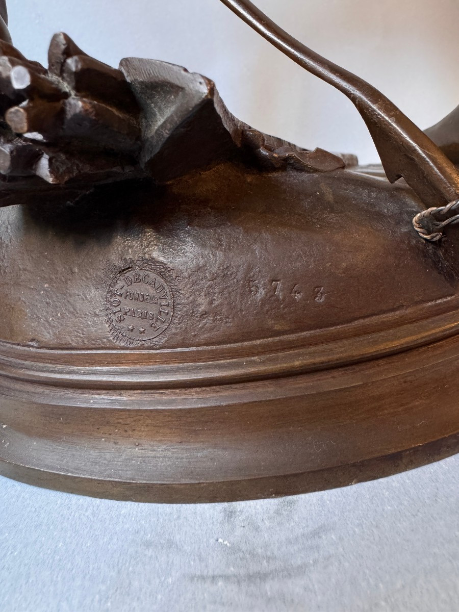 Sculpture en bronze "Sarpedon" Henri Peinte – Siot Decauville H 63-photo-2