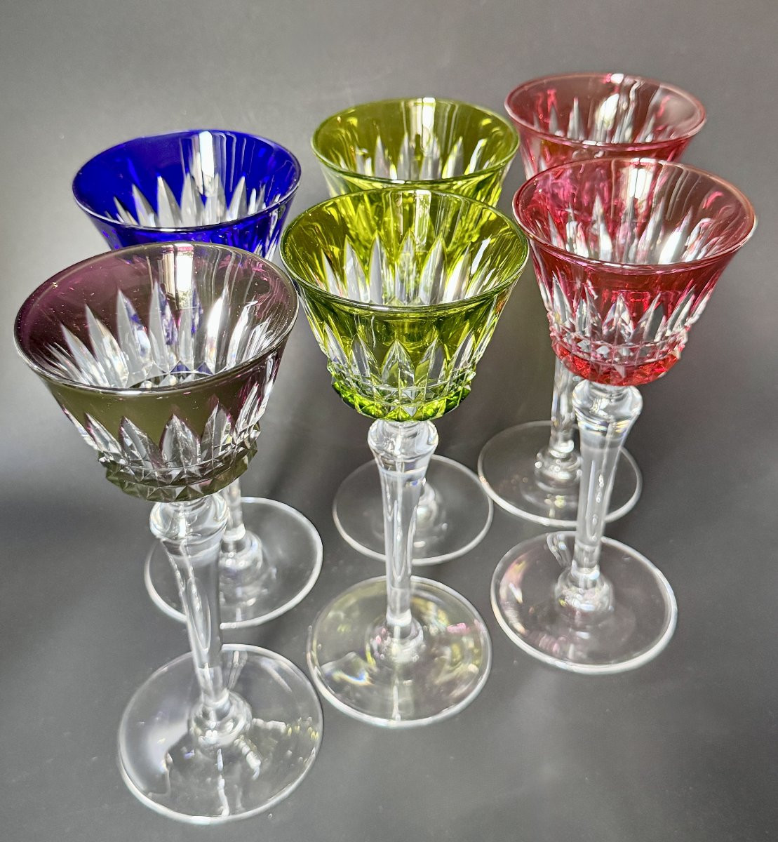 Baccarat Set - 6 Roemers Wine Glasses - Piccadilly-photo-2