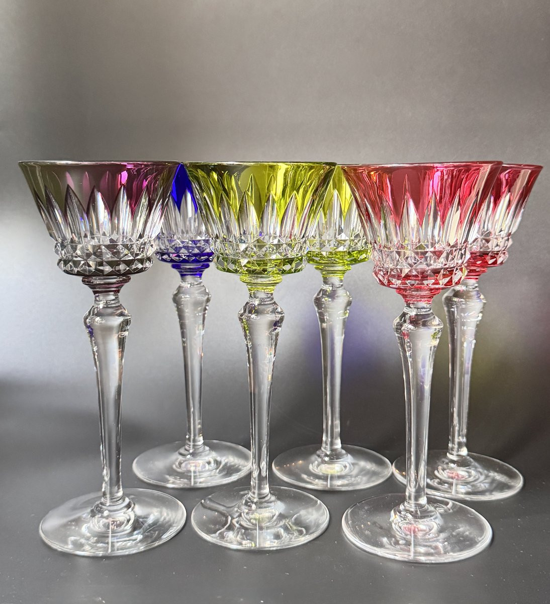 Baccarat Set - 6 Roemers Wine Glasses - Piccadilly-photo-4