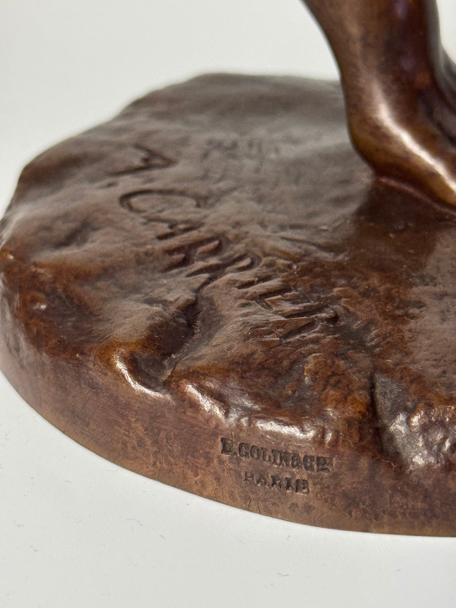 Paire de "Danseurs napolitains" Carrier-Belleuse. Sculptures en Bronze-photo-3
