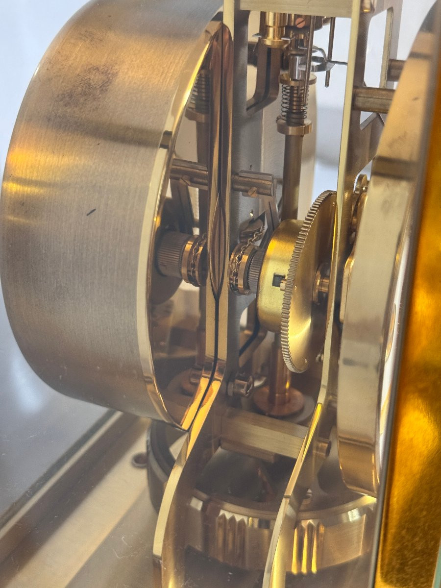 Jaeger-lecoultre Vintage Atmos Clock In Gold Brass -photo-3