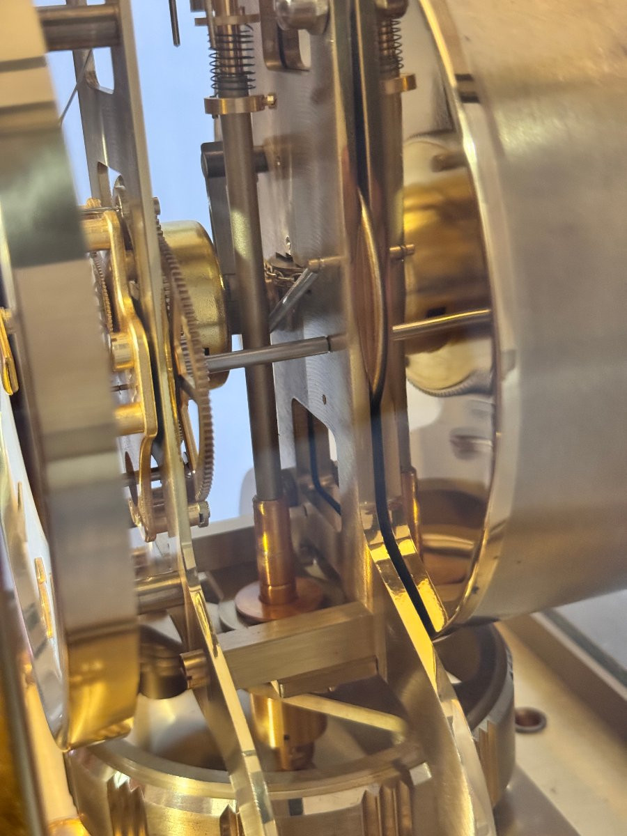 Jaeger-lecoultre Vintage Atmos Clock In Gold Brass -photo-7