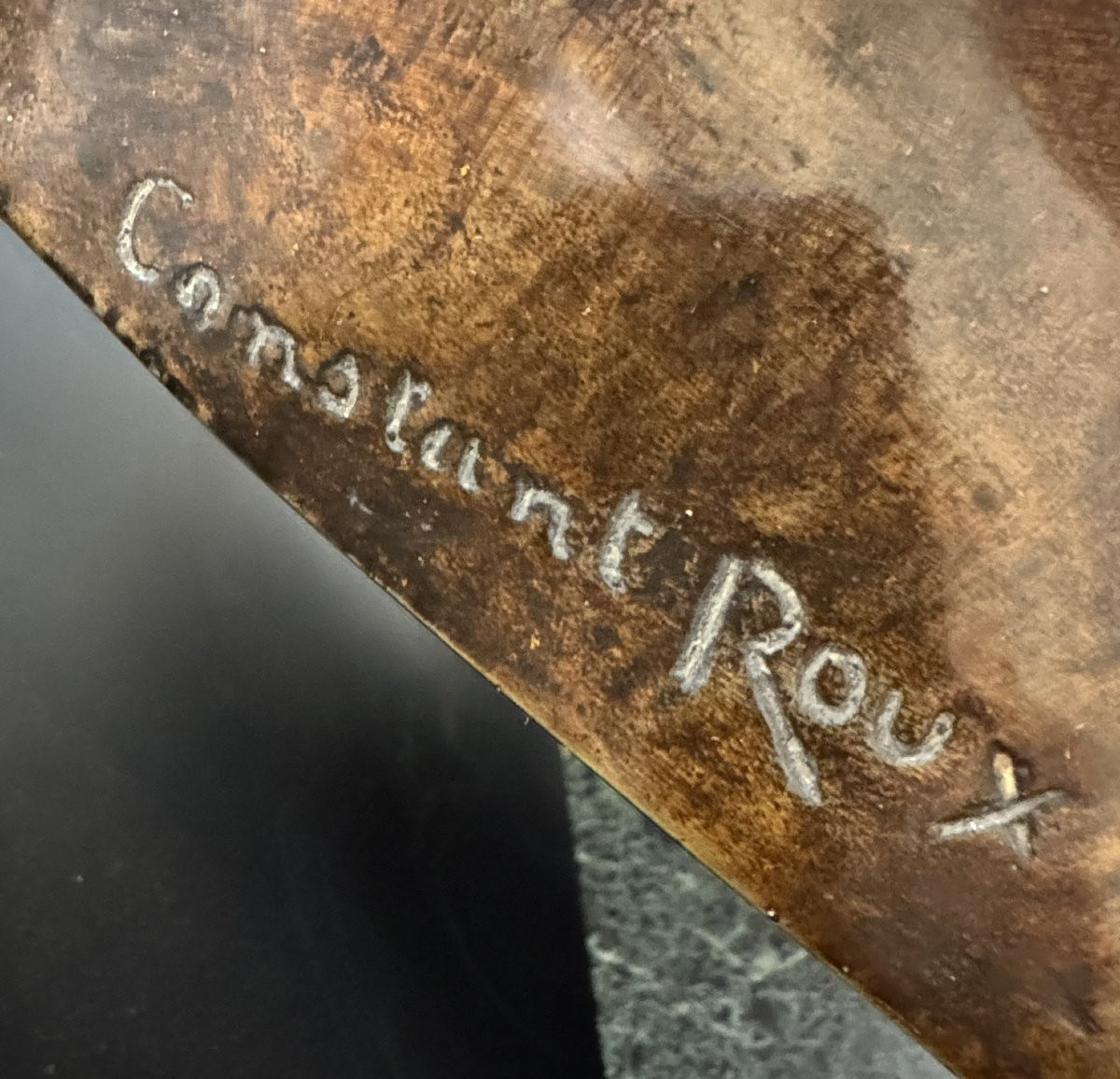 Gladiator Bust (achilles), Constant Roux. Lost-wax Bronze, Art Deco-photo-1