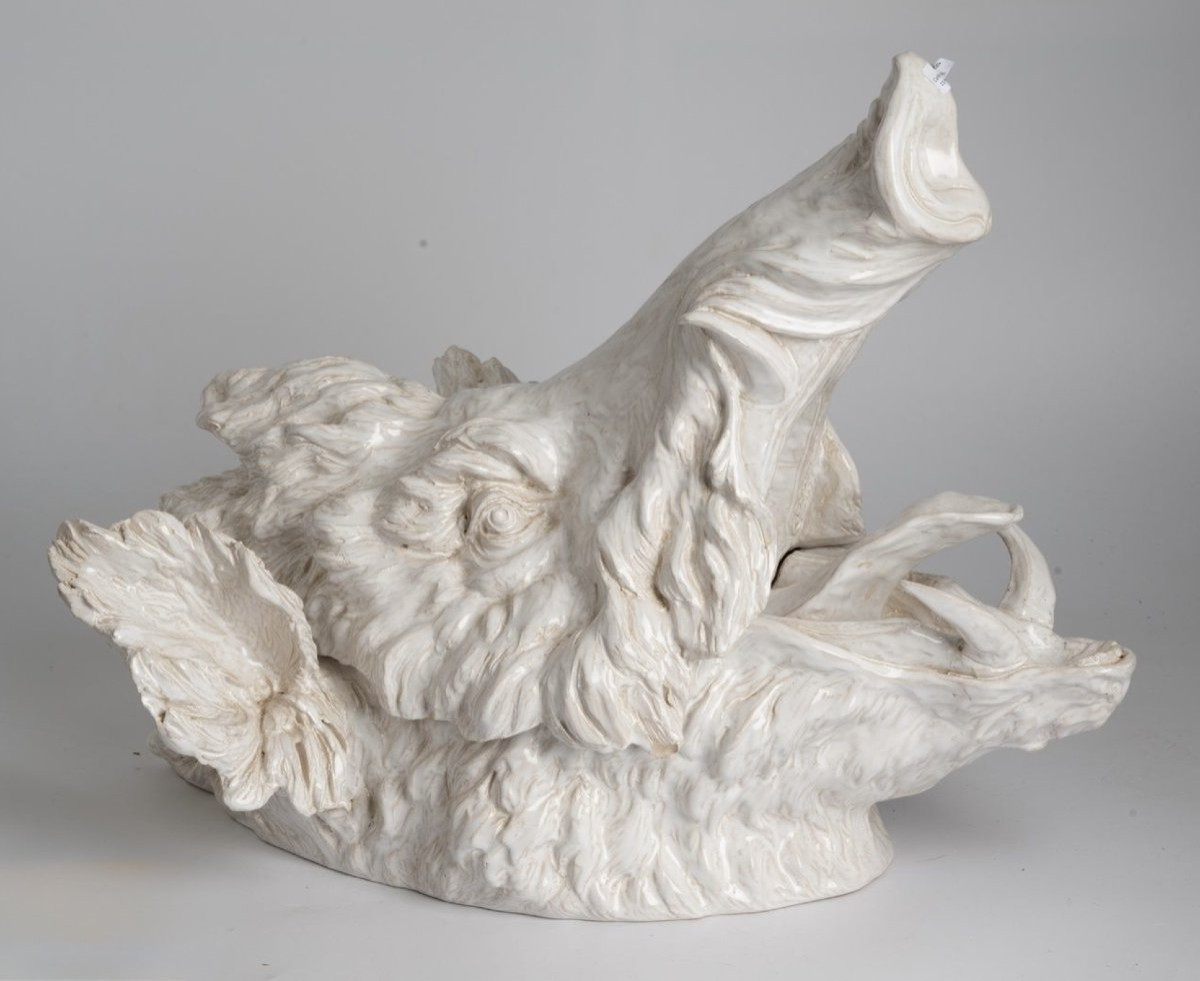 Hure De Sanglier - Terrine - Jean-paul Gourdon - Glazed Earthenware - Centerpiece-photo-3