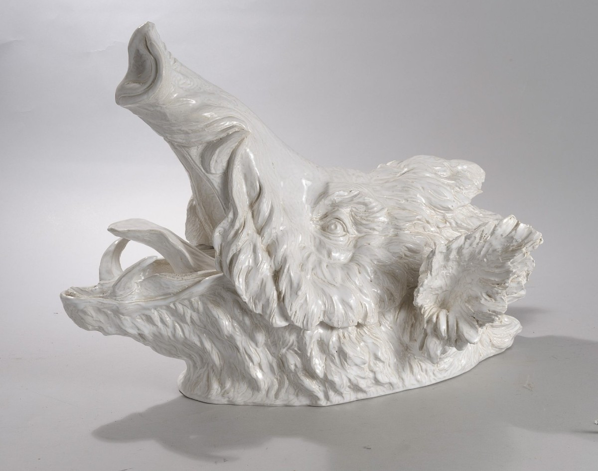 Hure De Sanglier - Terrine - Jean-paul Gourdon - Glazed Earthenware - Centerpiece