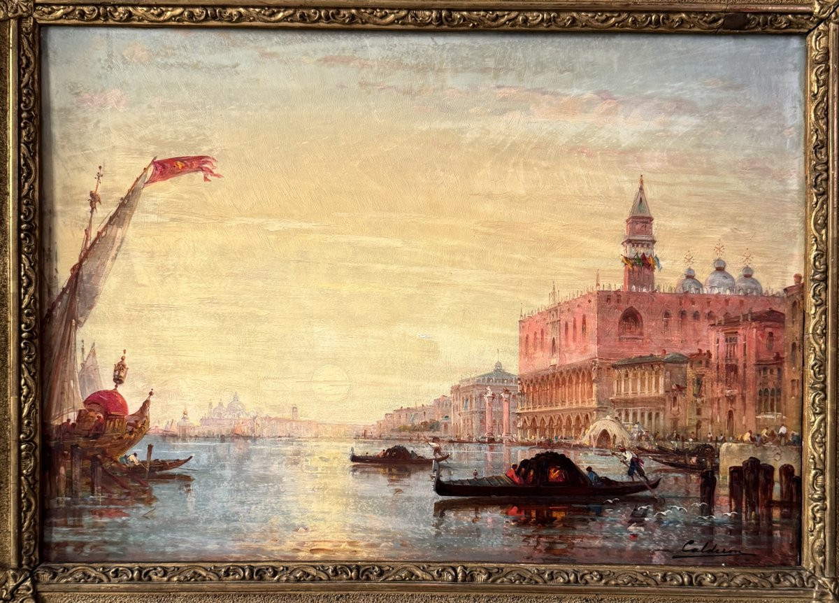 Charles-Clément CALDERON - Grand Canal à Venise HSP-photo-2