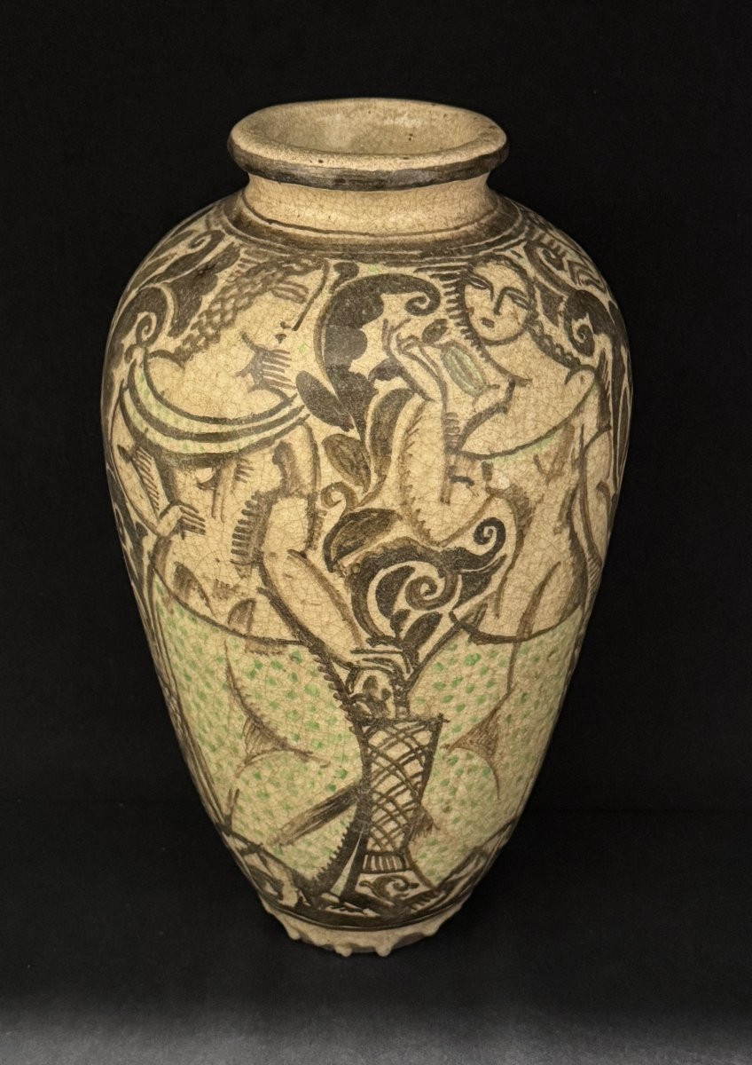 Important vase balustre signé René Buthaud - ArtDeco-photo-3