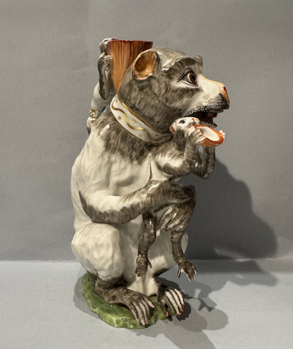 Samson Porcelain Monkey Teapot (kandler - Meissen)-photo-3