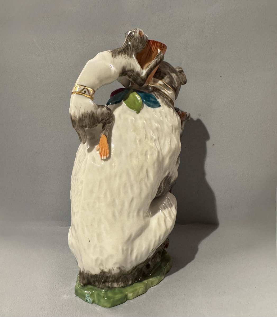 Samson Porcelain Monkey Teapot (kandler - Meissen)-photo-1