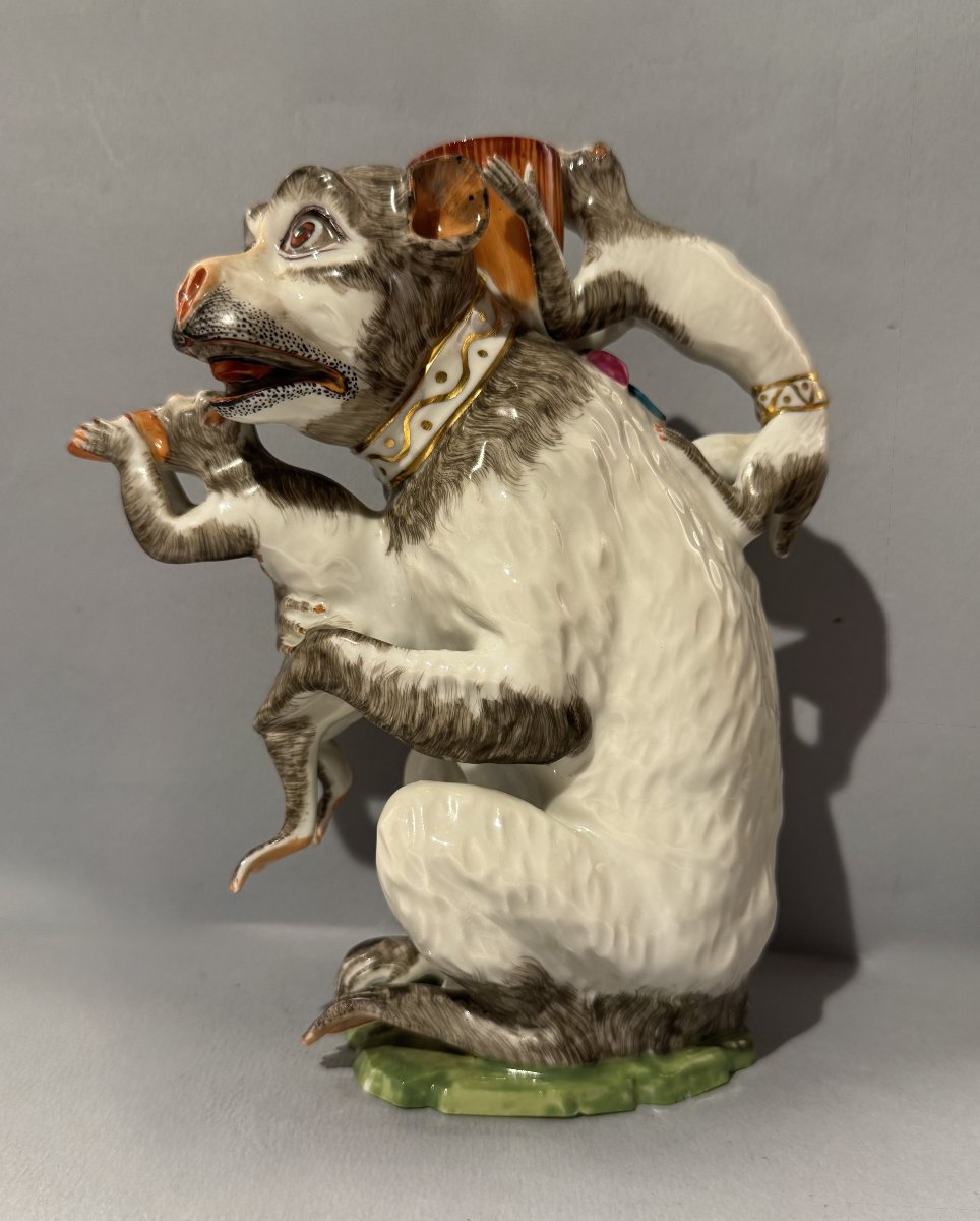 Samson Porcelain Monkey Teapot (kandler - Meissen)-photo-3