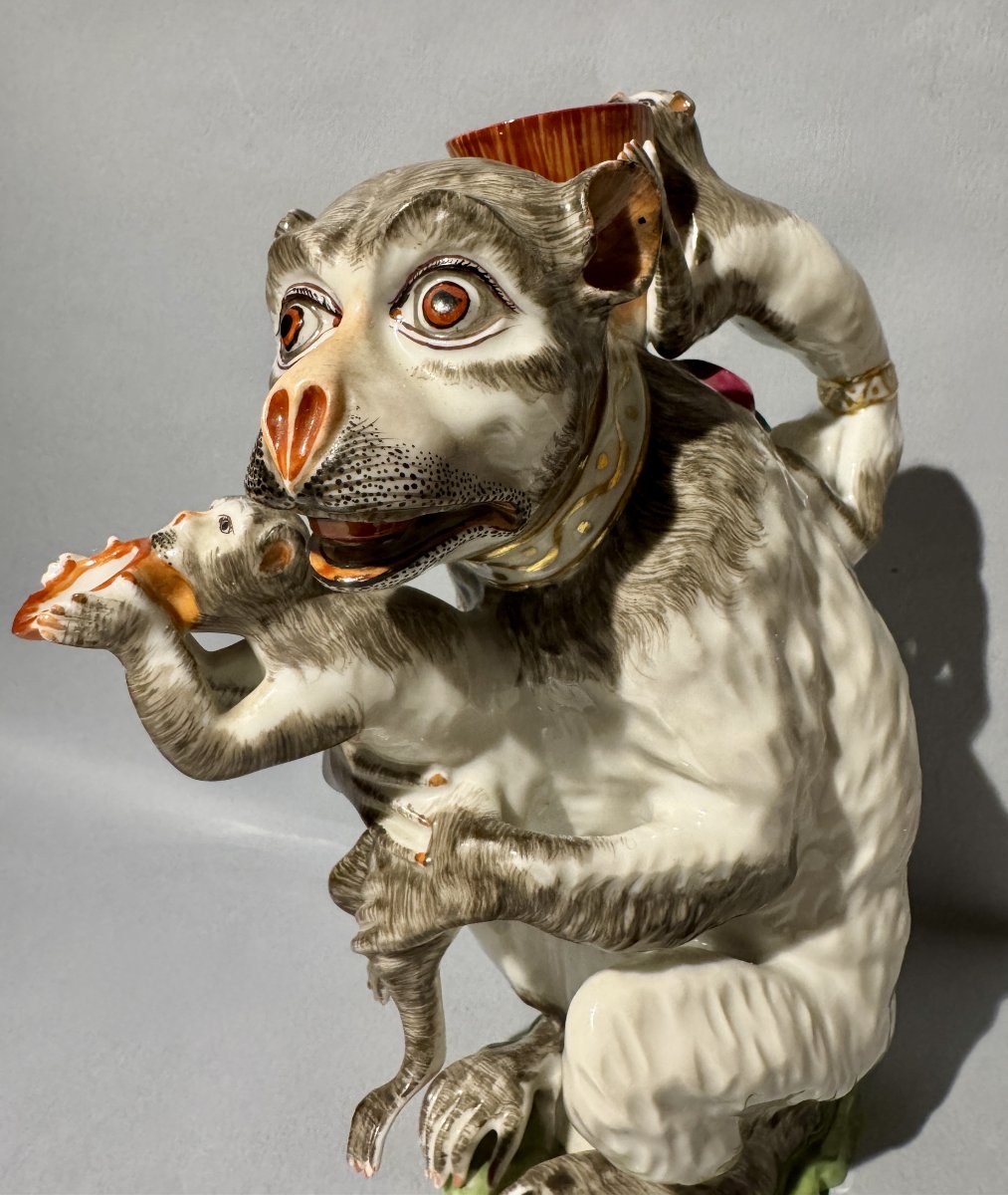 Samson Porcelain Monkey Teapot (kandler - Meissen)-photo-4