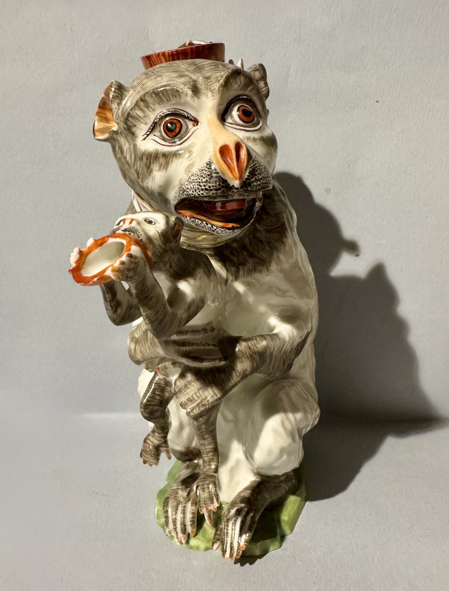 Samson Porcelain Monkey Teapot (kandler - Meissen)-photo-5