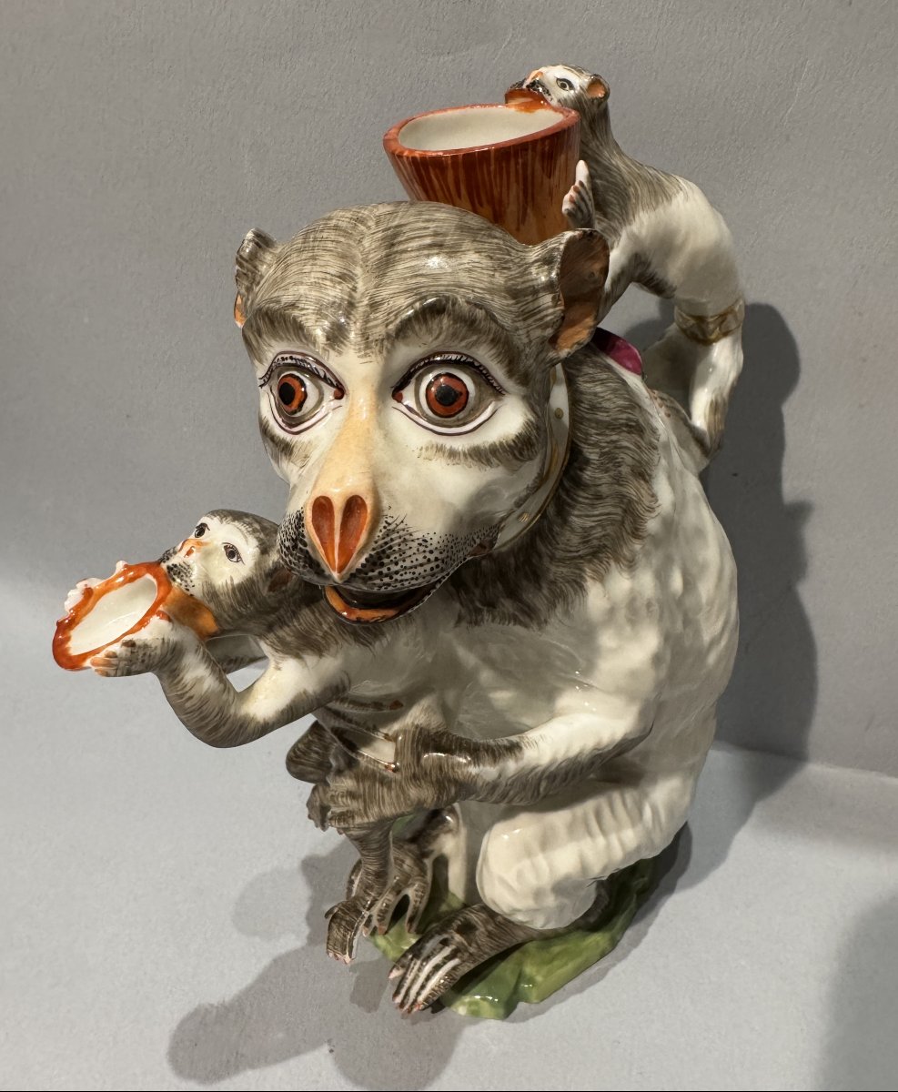 Samson Porcelain Monkey Teapot (kandler - Meissen)-photo-6