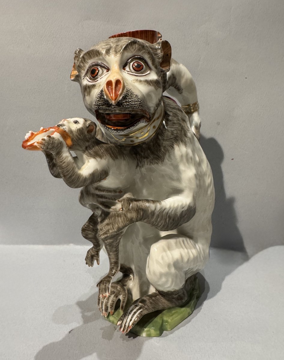 Samson Porcelain Monkey Teapot (kandler - Meissen)-photo-8