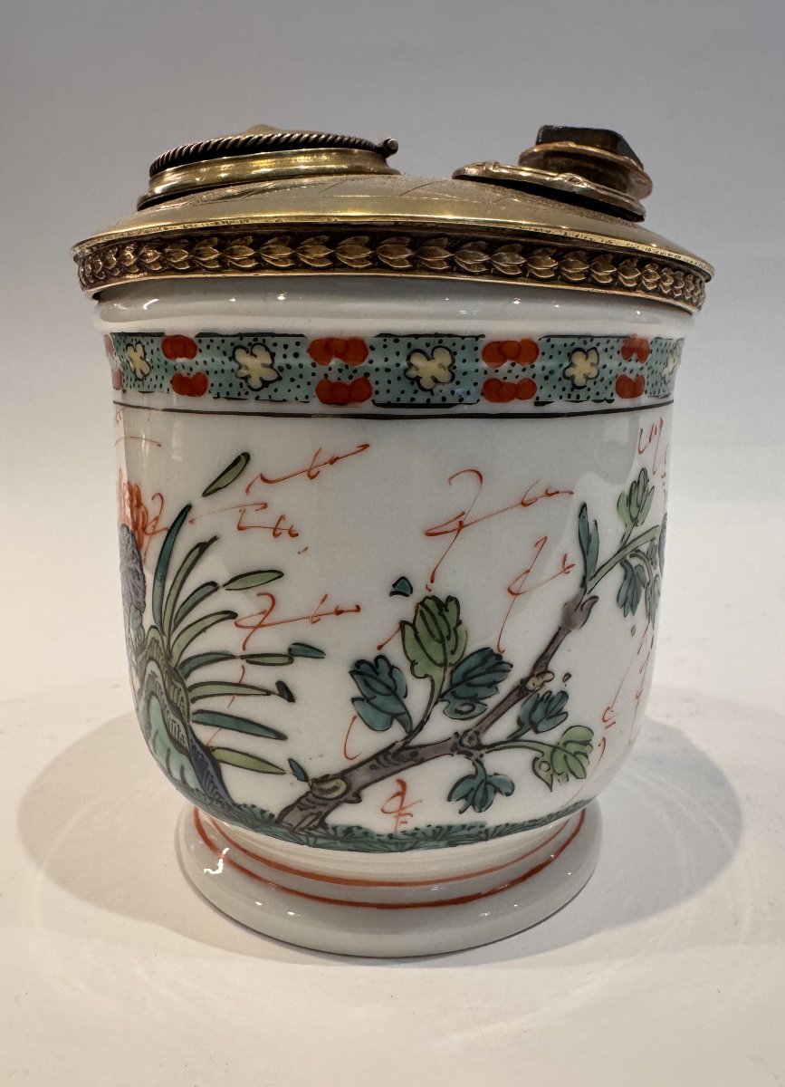 Samson Porcelain Inkwell With Chinese Design-photo-2