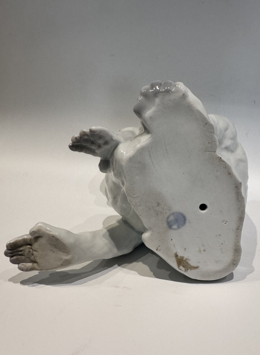 Heubach Gebrüder - Porcelaine - Singe à la mouche -photo-2