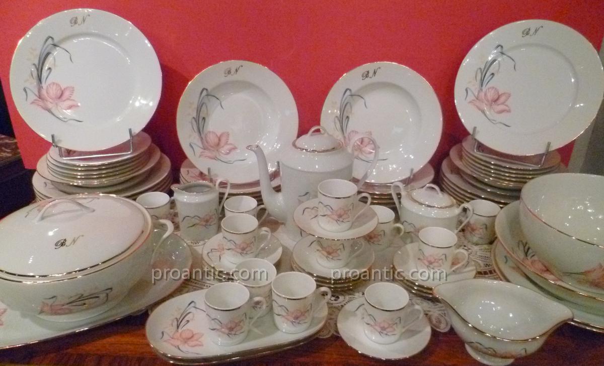 Porcelain Table Wares From Limoges Jb De Saint Eloi-photo-6