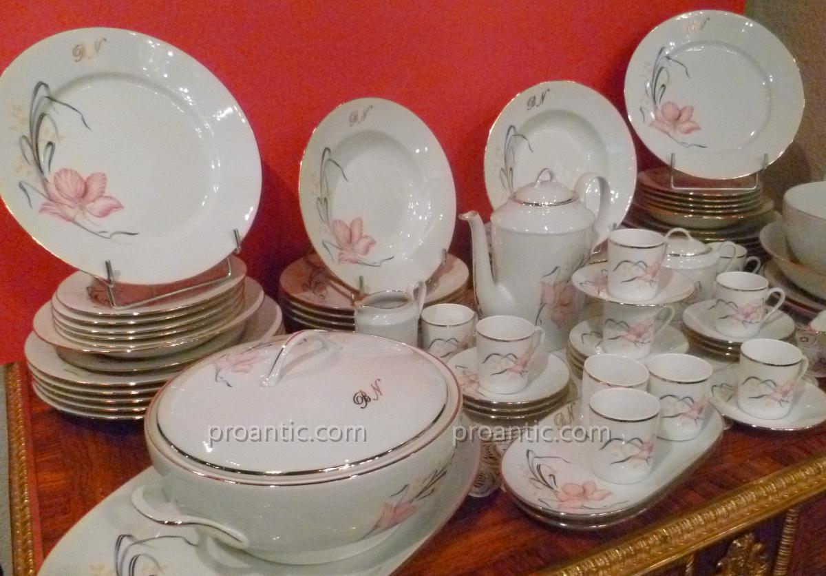 Porcelain Table Wares From Limoges Jb De Saint Eloi-photo-8