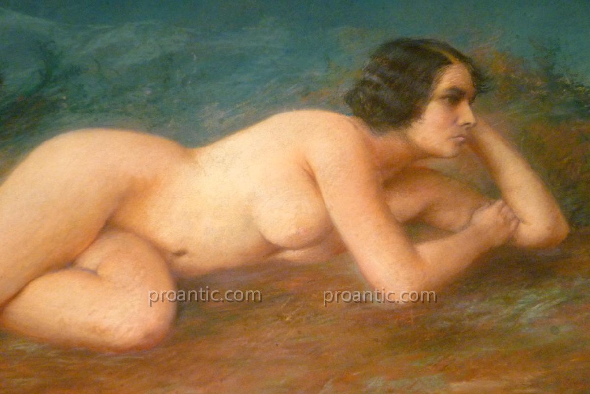 Table Nude Signed Paul De Pluck-photo-3
