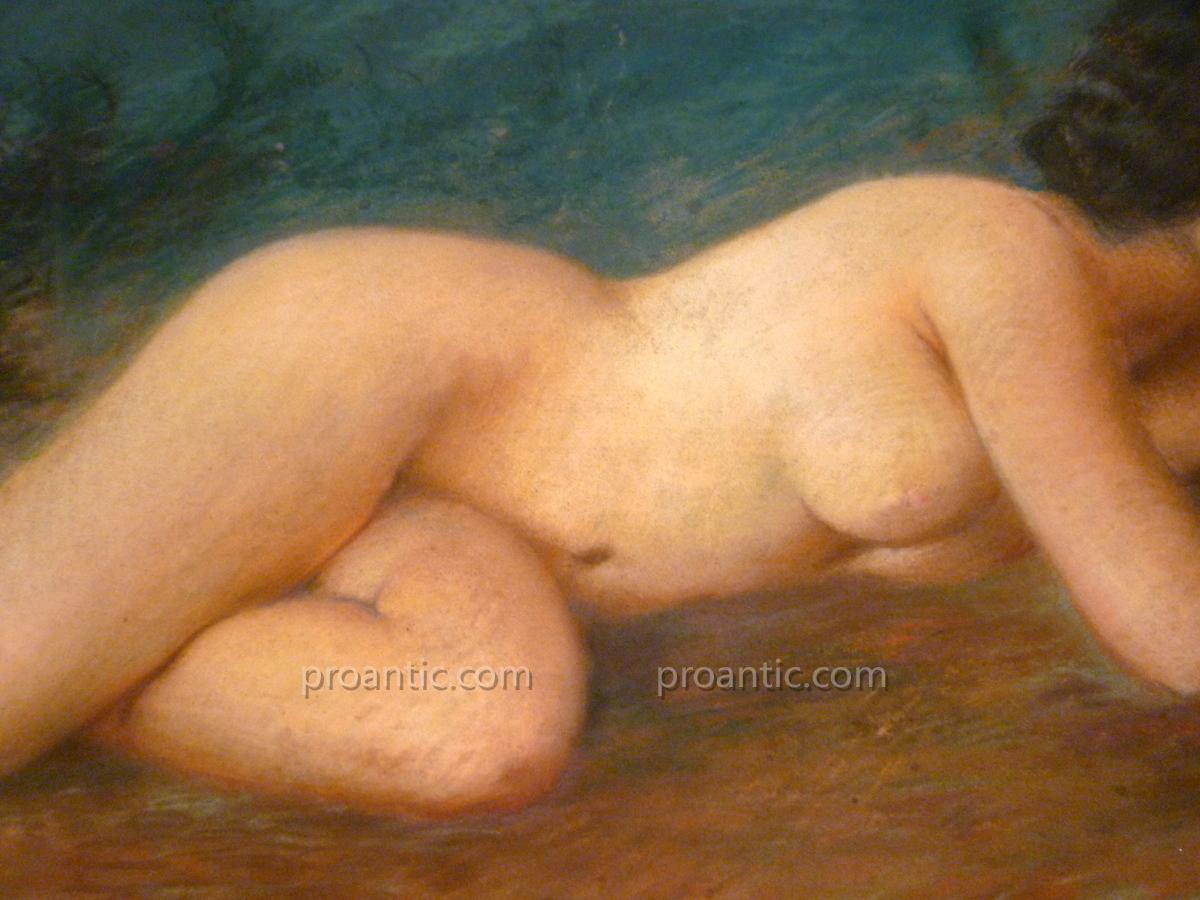 Table Nude Signed Paul De Pluck-photo-2