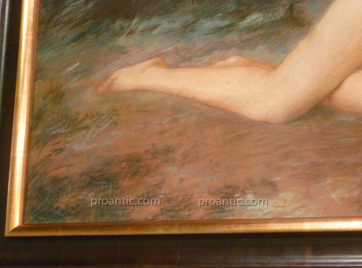 Table Nude Signed Paul De Pluck-photo-5