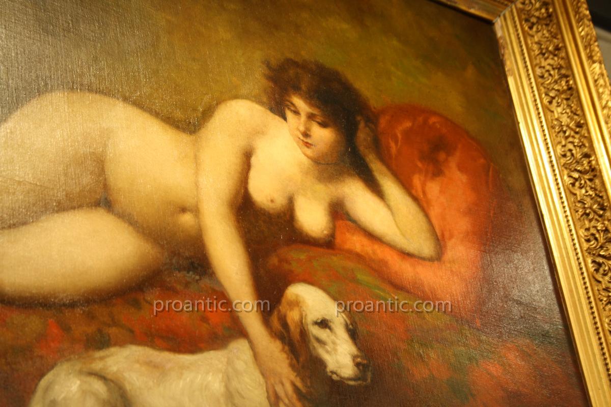 Table Nude Signed Theodore Levigne Nineteenth-photo-2