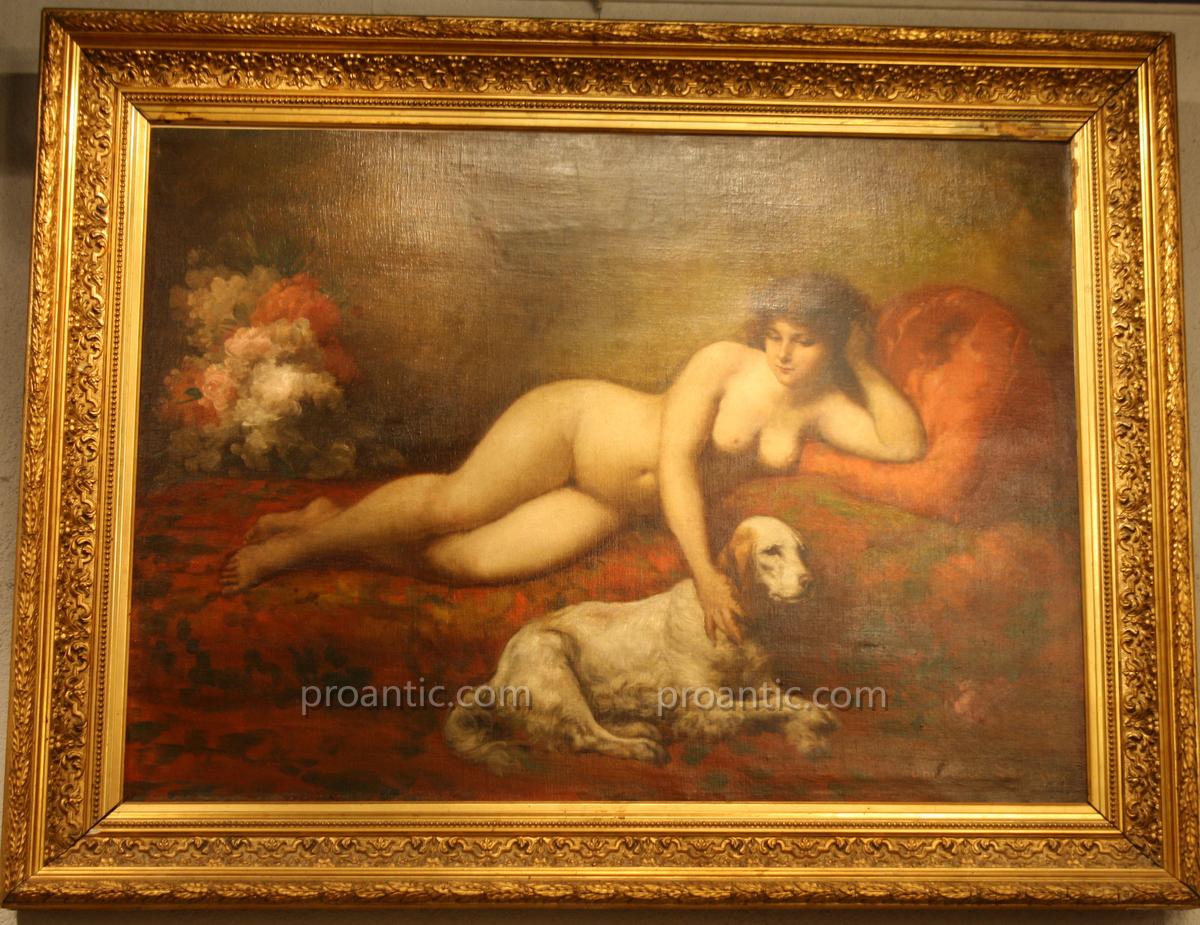 Table Nude Signed Theodore Levigne Nineteenth-photo-3