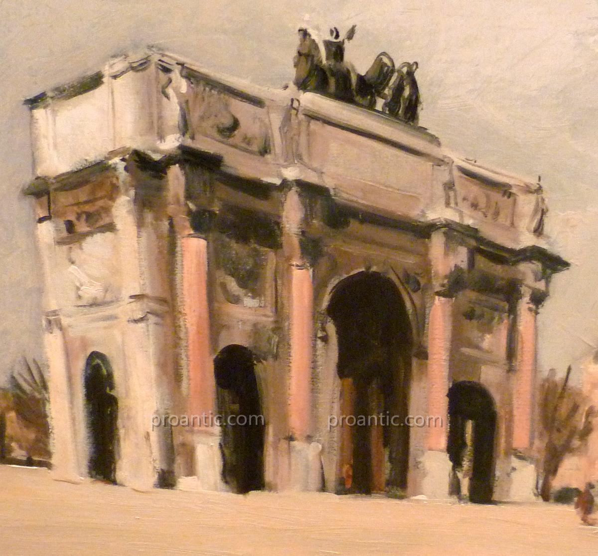 Tableau "L'arc De Triomphe Du Carrousel" Marcel Sahut-photo-4