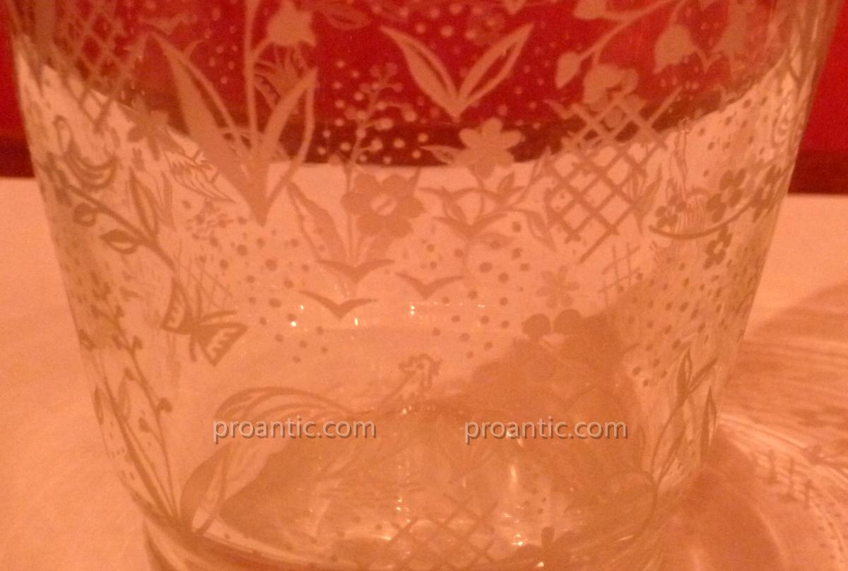 Engraved Vase Baccarat Nineteenth-photo-2
