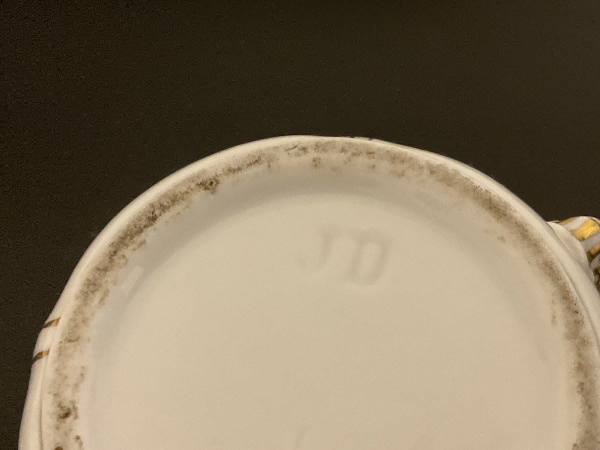 Théière et Pot à Lait Porcelaine de Paris XIX°-photo-2