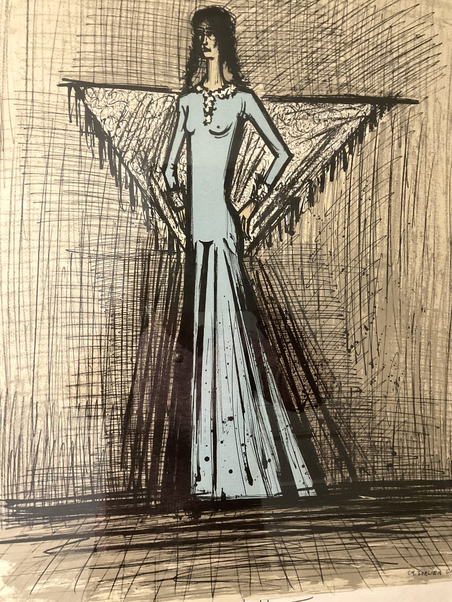Lithograph  Bernard Buffet After Micaela Carmen Series -photo-2