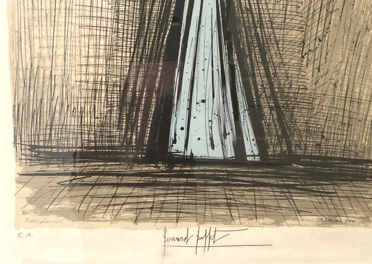 Lithograph  Bernard Buffet After Micaela Carmen Series -photo-4