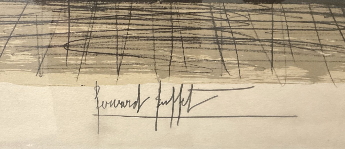 Lithograph  Bernard Buffet After Micaela Carmen Series -photo-1