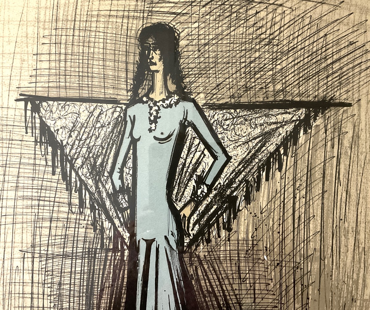 Lithograph  Bernard Buffet After Micaela Carmen Series -photo-3