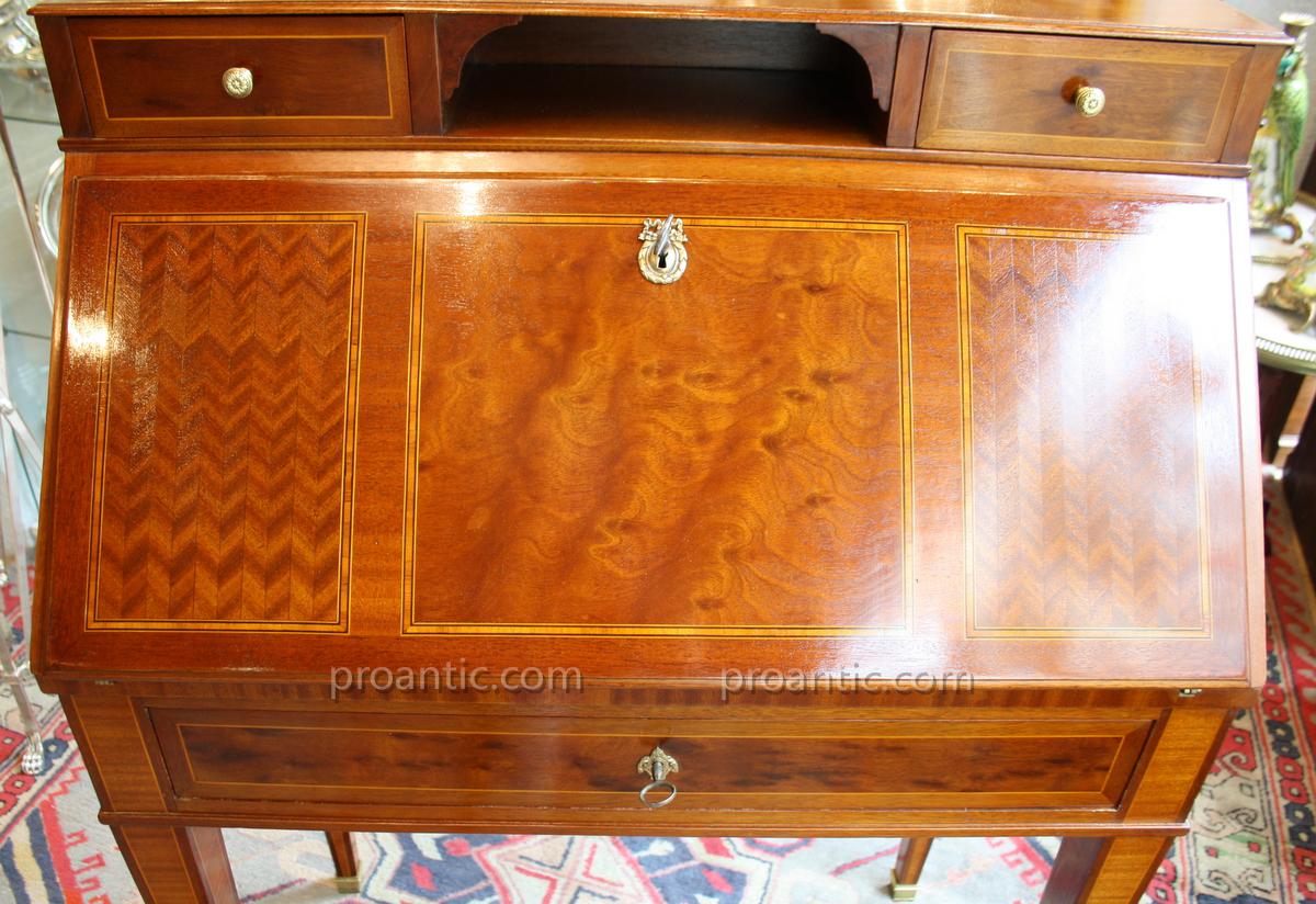Bureau Pente De Style Louis XVI Du XIX°-photo-3