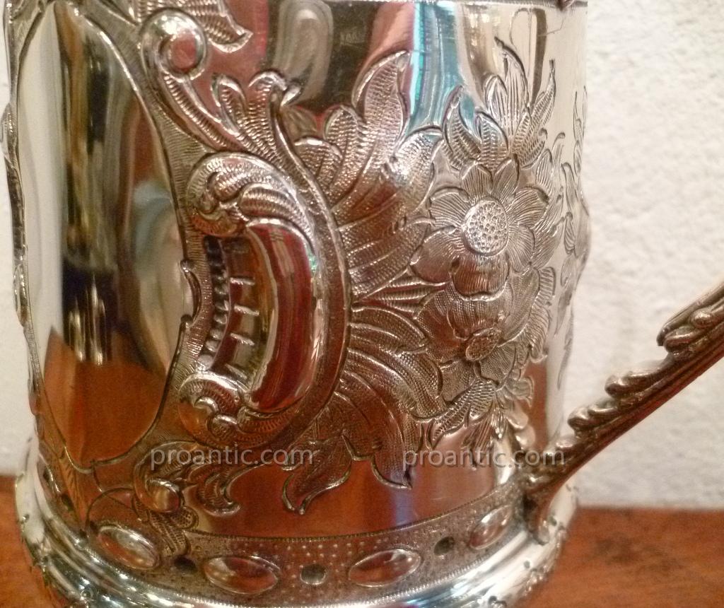 Important Cup Freestanding Silver Metal Nineteenth-photo-8