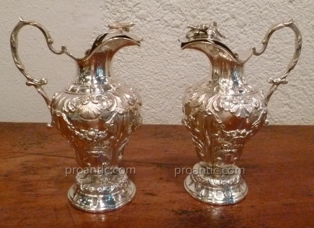Paire De Buires En Argent XIX°-photo-3
