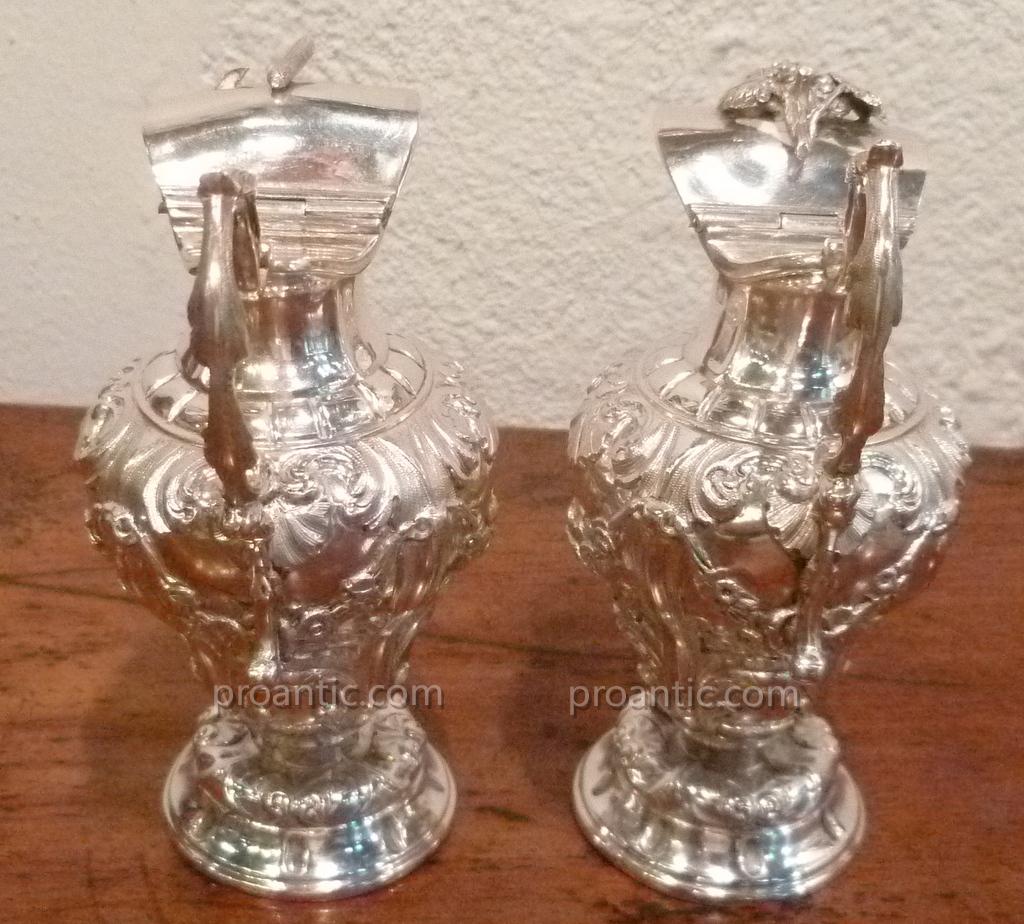 Paire De Buires En Argent XIX°-photo-1