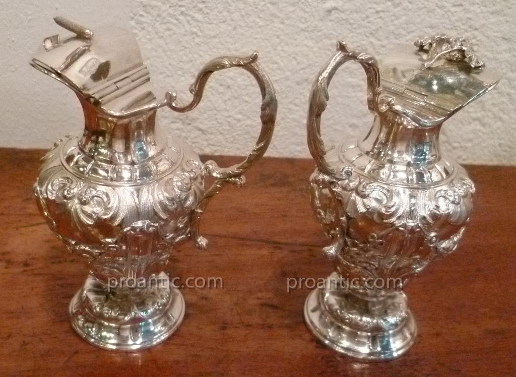 Paire De Buires En Argent XIX°-photo-2