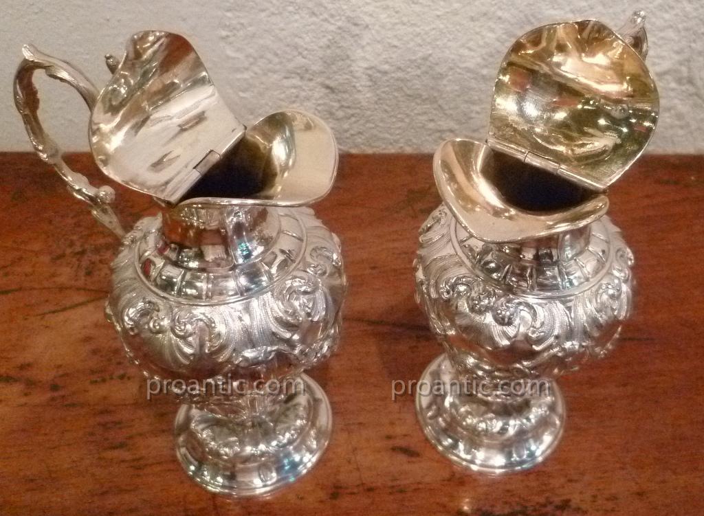 Paire De Buires En Argent XIX°-photo-5