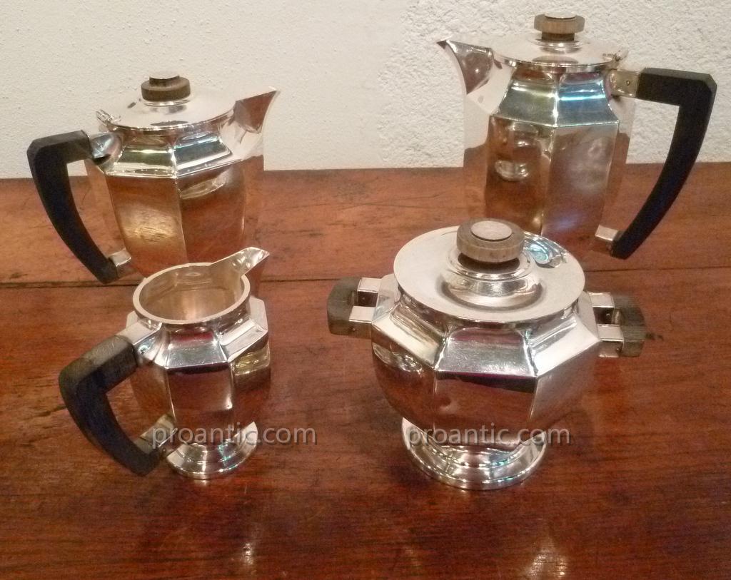 Service à Café Et à Thé En Métal Argenté